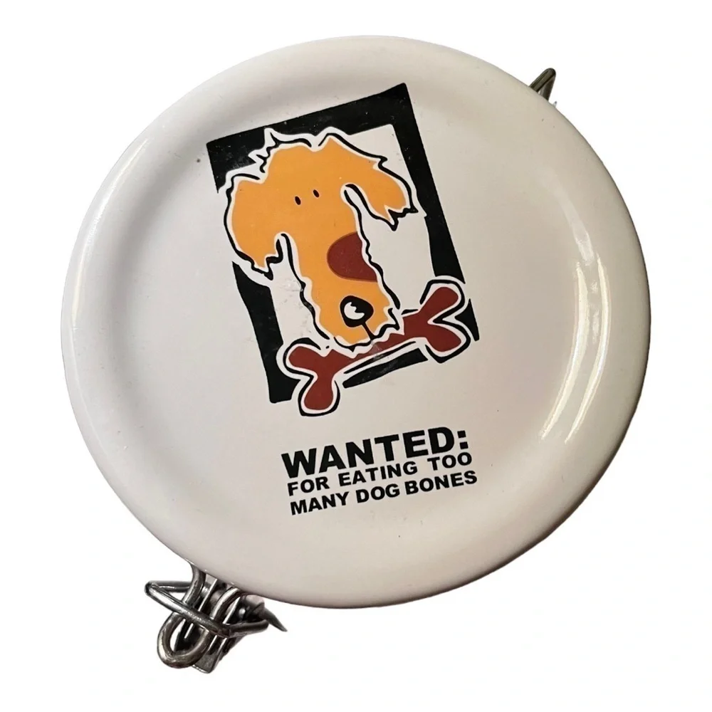 Mug shots Dog treat canister flip lid with latch ceramic